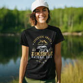Glacier national park Montana forest landscape Tシャツ