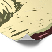 Glacier National Park Montana Triple Divide Peak ポスター (角)