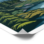 Glacier National Park Montana USA Travel ポスター (角)