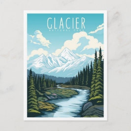 Glacier National Park Montana USA Travel ポストカード