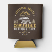 Glacier National Park Montana Woodland View 缶クーラー (正面)
