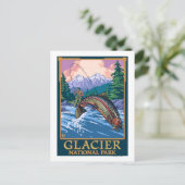 Glacier National Park, MontanaFly Fisherman # ポストカード (スタンド正面)