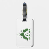 Glacier National Park Mountains Camping ラゲッジタグ (裏面縦)