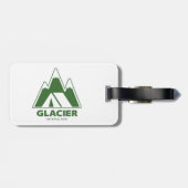 Glacier National Park Mountains Camping ラゲッジタグ (裏面横)