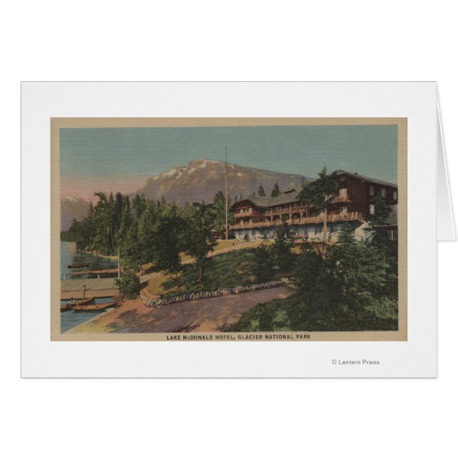 Glacier National Park, MT – マクドナルド湖 (正面横)