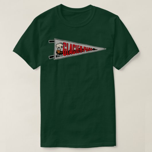 Glacier National Park Pennant 1 Tシャツ (デザイン正面)