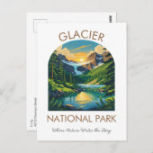 Glacier National Park Scenic Postcard ポストカード (正面/裏面)