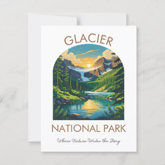 Glacier National Park Scenic Postcard ポストカード