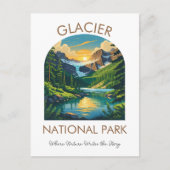Glacier National Park Scenic Postcard ポストカード (正面)