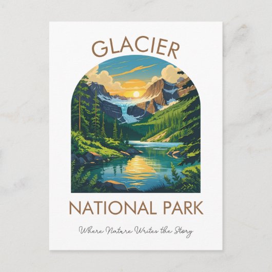 Glacier National Park Scenic Postcard ポストカード (正面)