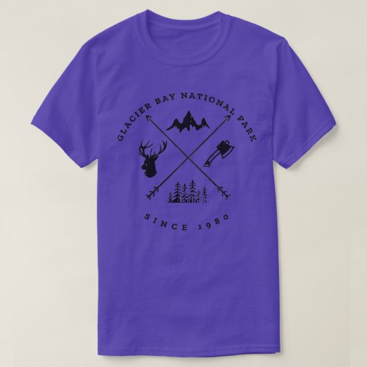 Glacier National Park Souvenir Tシャツ (デザイン正面)