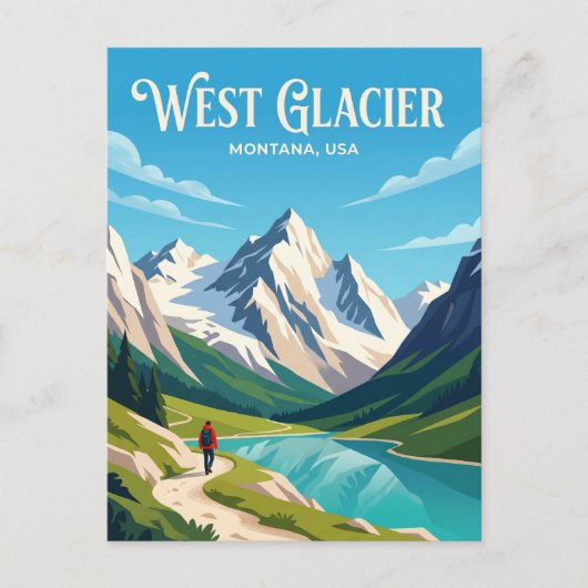 Glacier National Park USA ポストカード (正面)