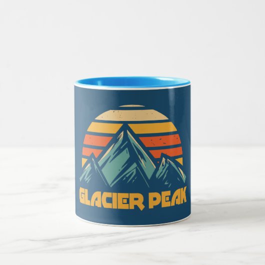 Glacier Peak Retro Turquoise ツートーンマグカップ (中央)