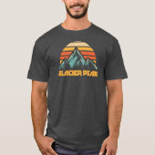 Glacier Peak Retro Turquoise Tシャツ (正面)