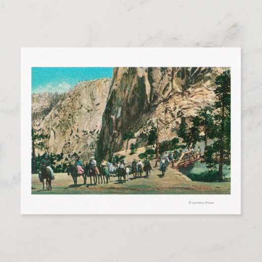 Glacier Pointネバダ滝へのトレイル ポストカード (正面)