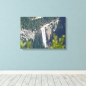 Glacier Point, CAからのVernal滝の表示 キャンバスプリント (インサイチュ (ウッドフロア))