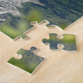 Glacier Point, CAからのVernal滝の表示 ジグソーパズル (側面)