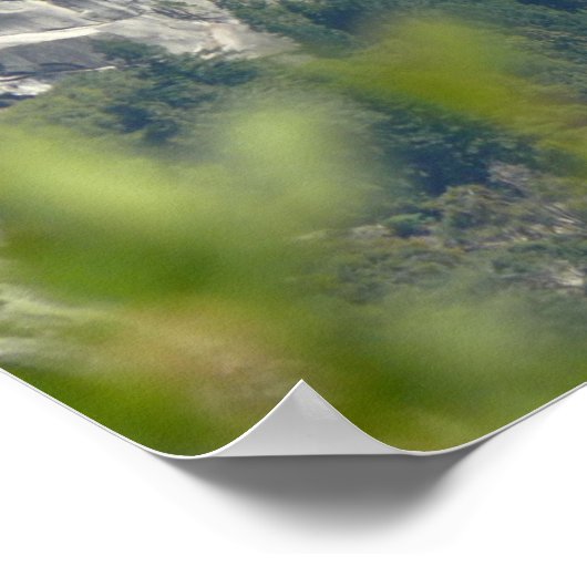 Glacier Point, CAからのVernal滝の表示 ポスター (角)