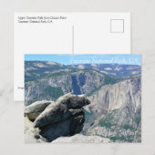 Glacier Point, CA Postcaの上部ヨセミテ秋 ポストカード (正面/裏面)
