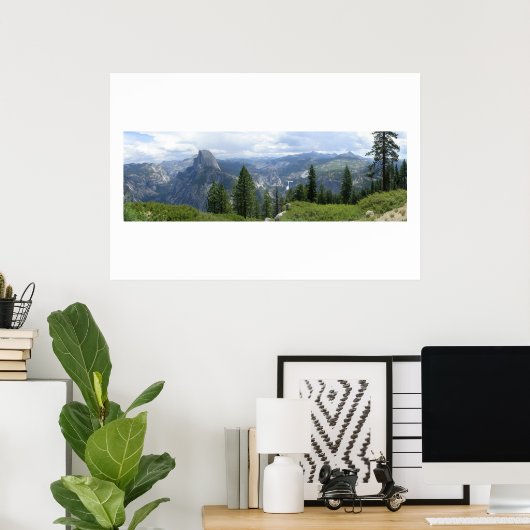 Glacier Point view of Half Dome ポスター (ホームオフィス)