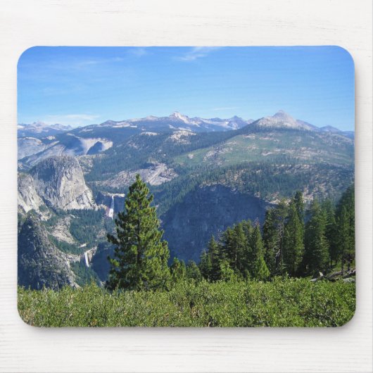 Glacier Point、Yosemite、CAからの表示 マウスパッド (正面)