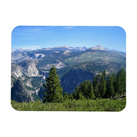 Glacier Point、Yosemite、CAからの表示 マグネット (横)