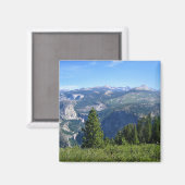 Glacier Point, Yosemite, CAから表示 マグネット (正面/裏面)