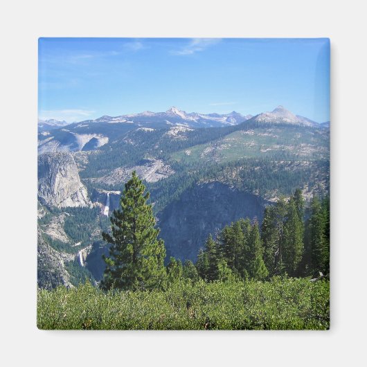 Glacier Point, Yosemite, CAから表示 マグネット (正面)
