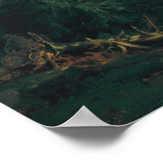 Glacier, Rosen Lanigletscher, 1854 ポスター (角)