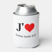 Glacière J'aime (あなたのテキスト) 缶クーラー (缶正面)