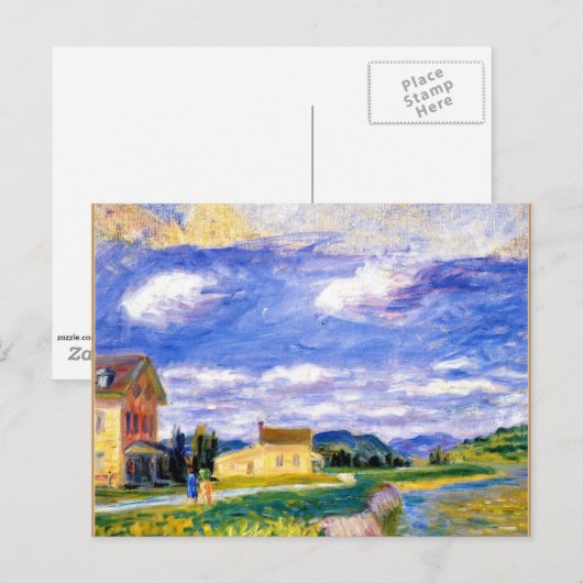 Glackens - Baie St. Paul, Quebec (No. 2) ポストカード (正面/裏面)