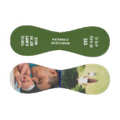 GLAD パーソナライズされたあなたは私のパパ2フォトグリーン 野球ボール (パネル)