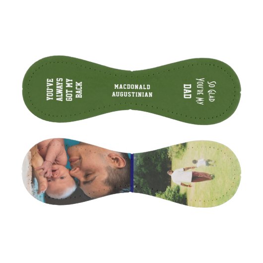 GLAD パーソナライズされたあなたは私のパパ2フォトグリーン 野球ボール (パネル)