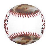 Glad I Swiped Right写真婚約Keepsake 野球ボール (裏面)