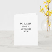 Glad I'm not you card カード (黄色い花)