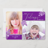 Glad Tidings Ultra Violet Holly Family 2-Photos Ho シーズンカード (正面)