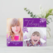 Glad Tidings Ultra Violet Holly Family 2-Photos Ho シーズンカード (スタンド正面)