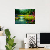 Gladeの開花: Forest Delight ポスター (ホームオフィス)