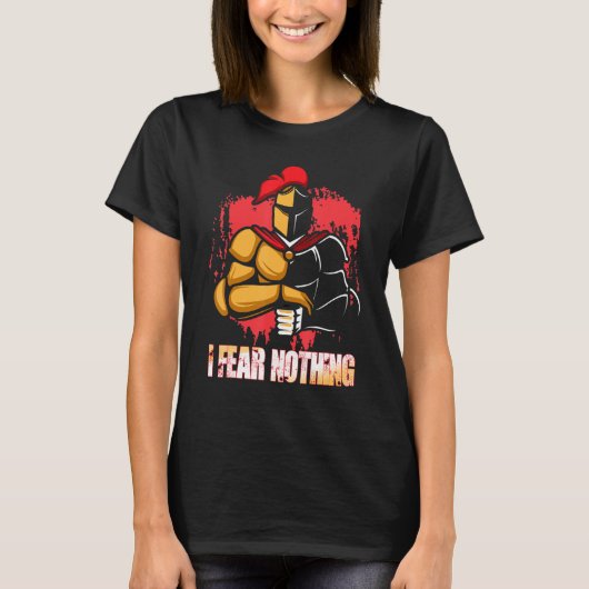 Gladiator Warrior Helmet Sword Tシャツ (正面)