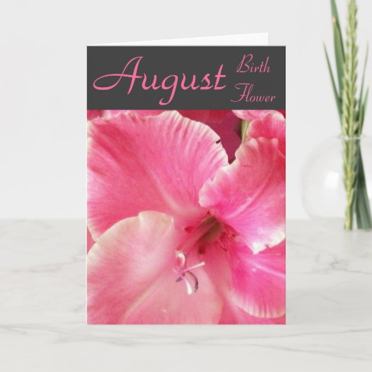 Gladiolaのメッセージカード カード (正面)