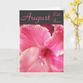 Gladiolaのメッセージカード カード (黄色い花)