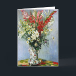 Gladiolasの挨拶状のMONETの花束 カード<br><div class="desc">クロード・モネの印象主義の絵画の父は、1878年にGladiolasのユリそしてデイジーのキャンバスによって呼ばれた"花束"のこの油を絵を描きました。 Monetの多くの"新しい"絵画は西で個人のコレクションがベールを取られ、ロシアの博物館が等コレクションの公衆を作っていると同時にはじめて見られています。 なんと刺激的な時代に私達が住んでいるか! www.zazzle.com/showmethemonetで私達の店の多くのいろいろなギフト項目のこの美しい花の花束を楽しんで下さい。</div>