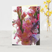 Gladiolasの「あなたの考えることcard カード (黄色い花)