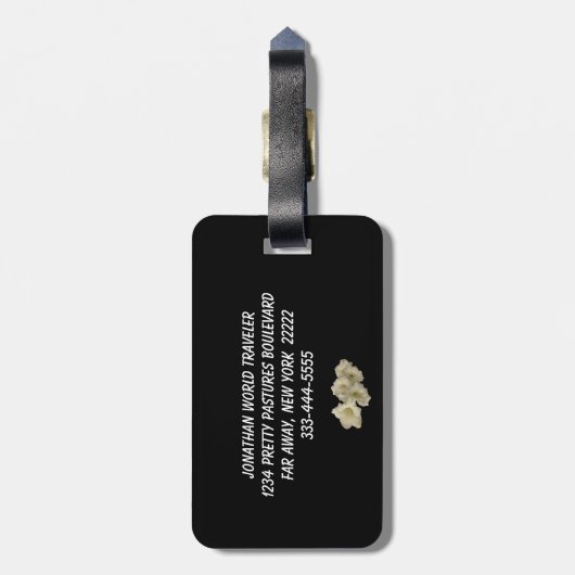 Gladiolas ラゲッジタグ (裏面縦)