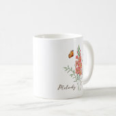 Gladiolus Birth Month Flower コーヒーマグカップ (正面右)