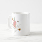 Gladiolus Birth Month Flower コーヒーマグカップ (正面左)