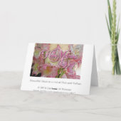 Gladsの母の日の空白のなカード カード (裏面)