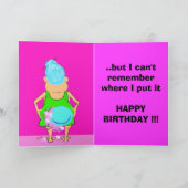 Gladysのバースデー・カード カード (内部)