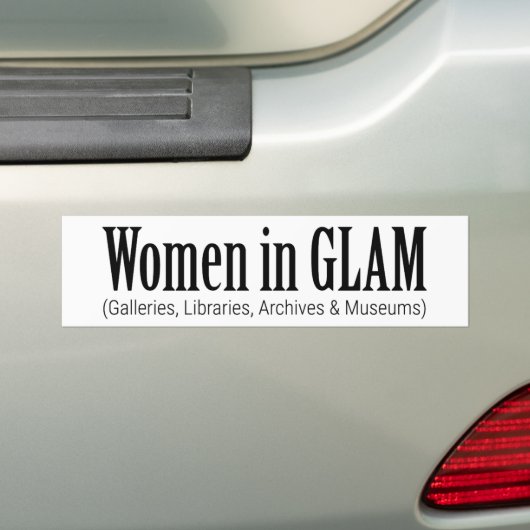 GLAMの女性 バンパーステッカー (車上)