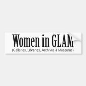 GLAMの女性 バンパーステッカー (正面)